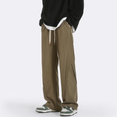 Quần Dài Ống Rộng Xẻ Tà Phong Cách Đường Phố Mỹ Thời Trang Mùa Hè Mới Cho Nam