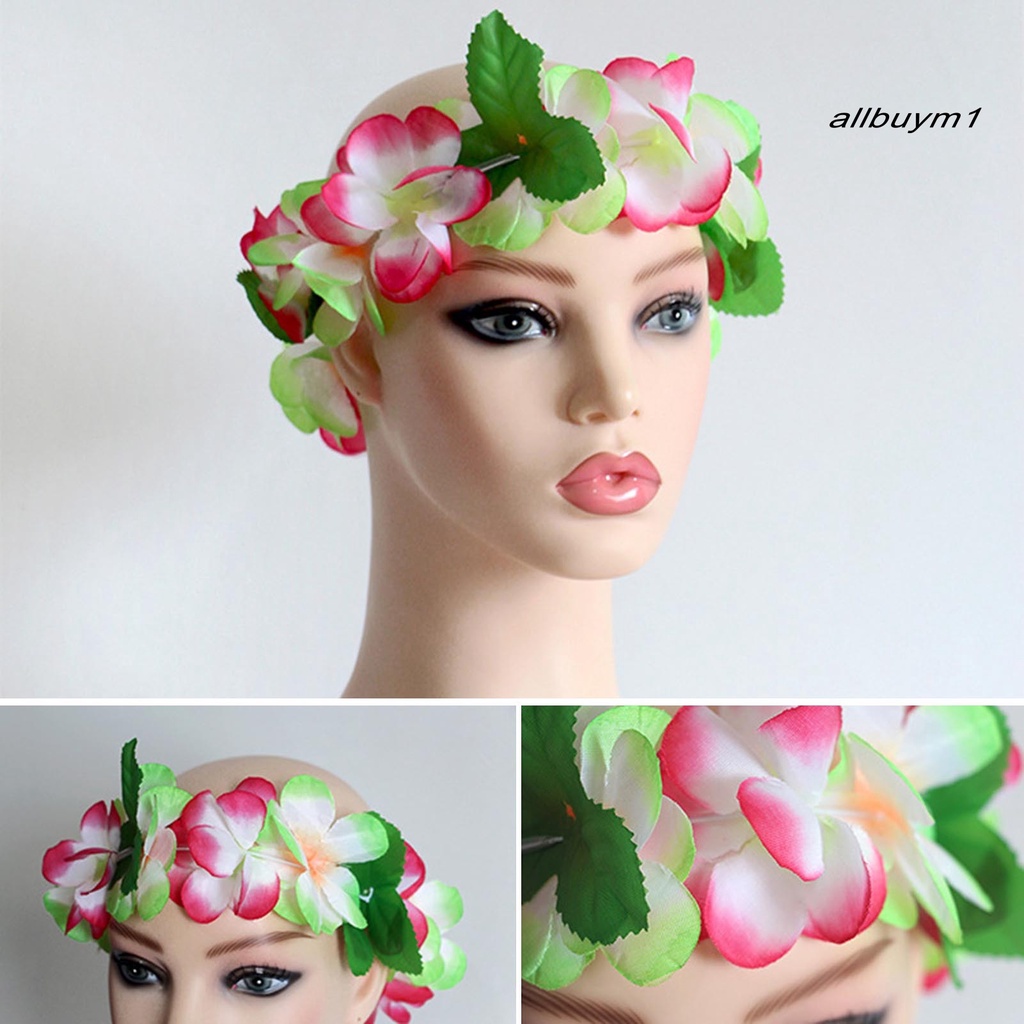 Set 4 Vòng Hoa Hawaii 80 Màu Sắc Tươi Sáng Dày Dặn Làm Vòng Cổ / Vòng Tay Trang Sức Cho Bữa Tiệc