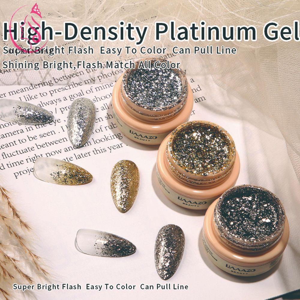 OCEANMAP Gel Sơn Móng Tay Bạch Kim Tuyến Bán Vĩnh Viễn DIY