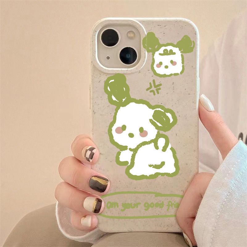 Ốp Điện Thoại Mềm Chống Sốc In Hình Chú Cún Đơn Giản Cho Iphone 7 8 plus 14pro 11max13iPhone12