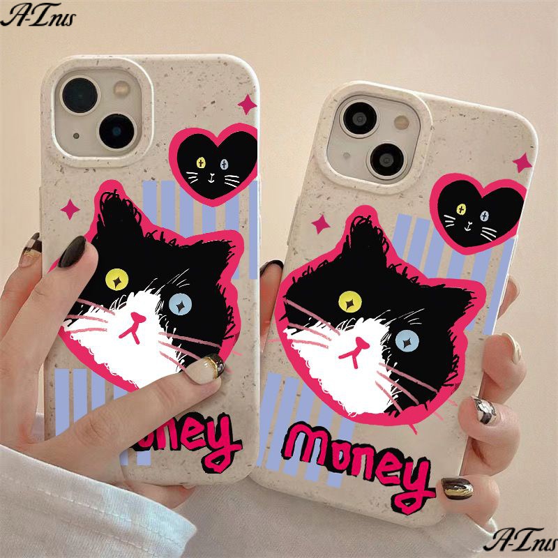 Ốp Điện Thoại Dẻo Họa Tiết Chú Mèo Dễ Thương Chống Sốc Cho Iphone12Pro 78p13 11 max 14pro