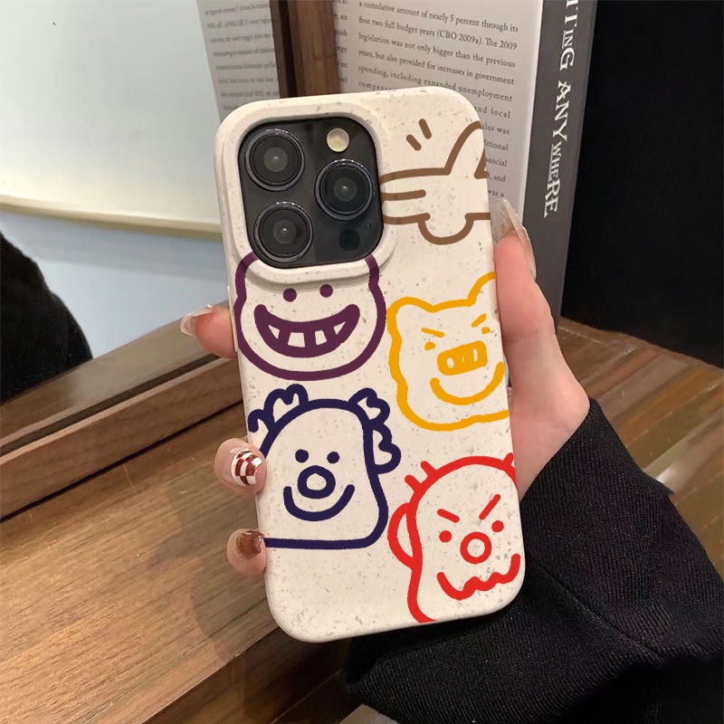 Ốp Điện Thoại Mềm Chống Sốc In Hình Động Vật Đơn Giản Cho Iphone 8p7 1113iPhone12 ins14promax SR0Y