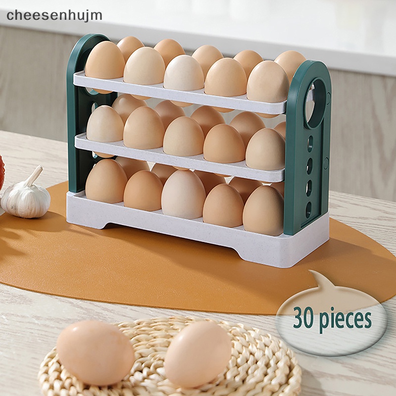 Khay Đựng Trứng 3 Tầng 30 Ô Sức Chứa Lớn Tiện Dụng