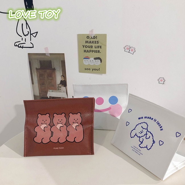 Hộp Đựng Khăn Giấy Bằng PU Chống Nước In Họa Tiết Hoạt Hình