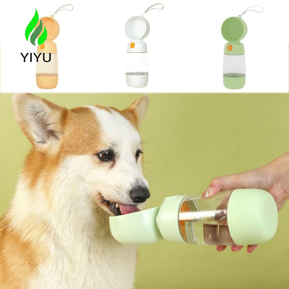 YIYU Bình Đựng Nước Uống Bằng Nhựa Có Thể Tháo Rời Kèm Dây Treo Di Động Cho Cún Cưng