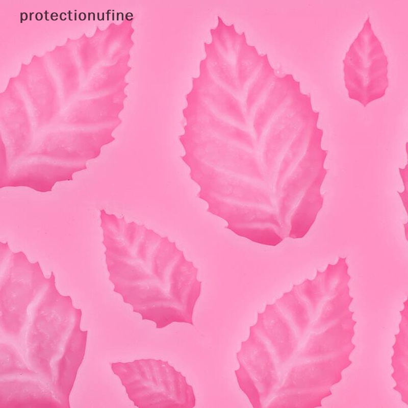 Khuôn Silicone Tạo Hình Lá Hoa Hồng Trang Trí Bánh DIY PR3VN