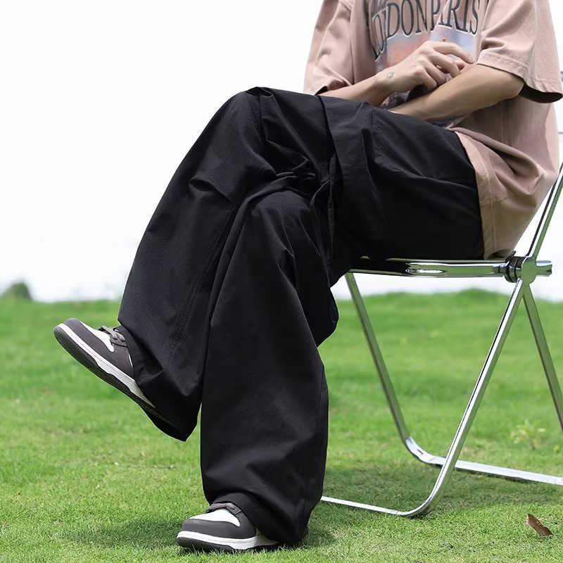 Quần Dài Ống Rộng Thời Trang Đường Phố Mùa Thu Mỹ Cổ Điển Mới Cho Nam Và Nữ