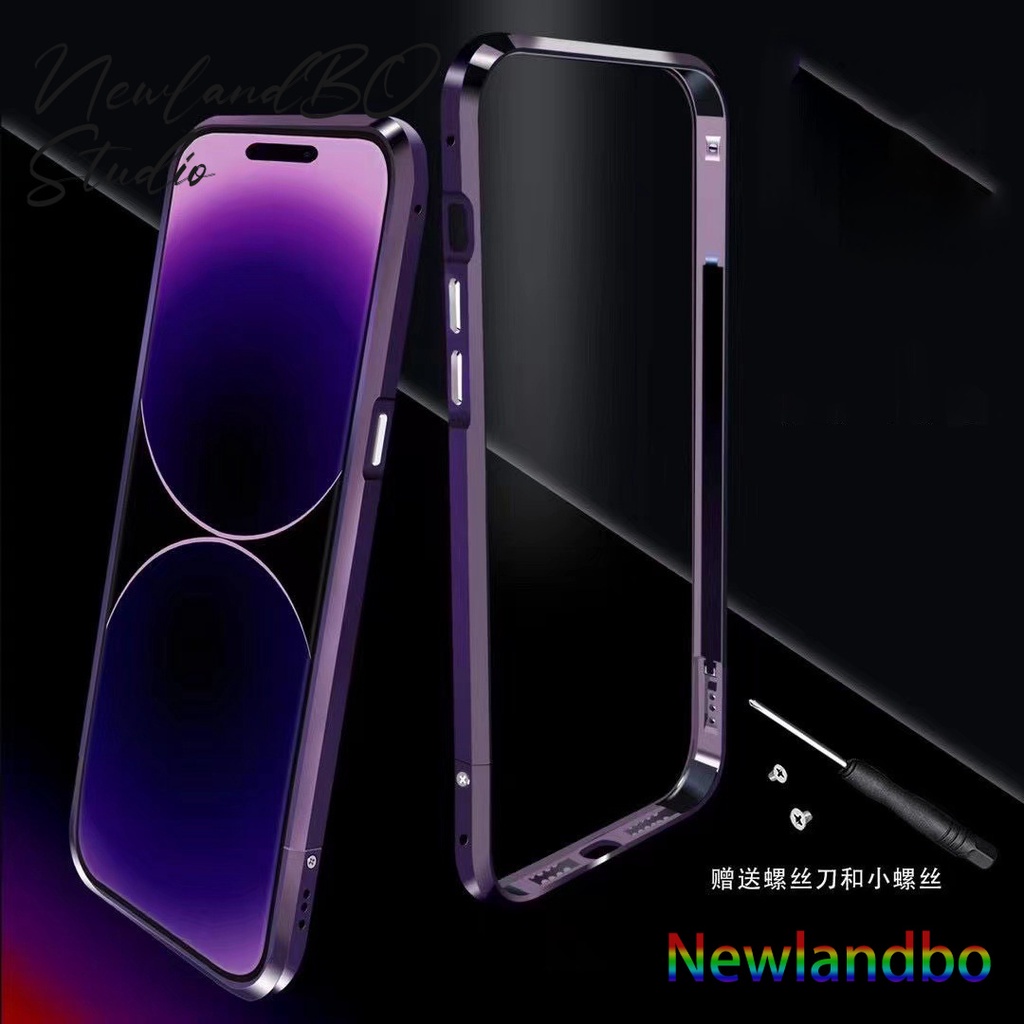 Ốp Điện Thoại Hợp Kim Nhôm Cho iPhone 15 14 13 12 Pro max