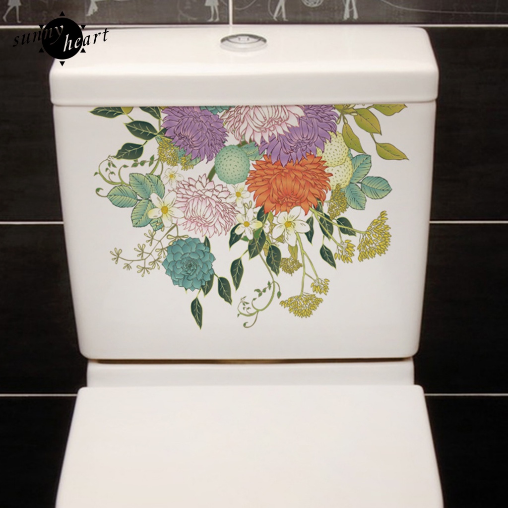 Sunnyheart Miếng Dán Tường Trang Trí Nội Thất Bằng Thủy Tinh Khô Mịn Hình Hoa Không Thích Hợp Cho Bề Mặt Bẩn Hoặc Bề Mặt Thô