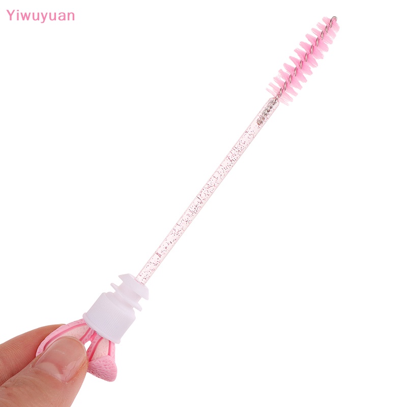 < Yiwuyuan > 10 Ống Cọ Chải Lông Mày Chống Bụi Thay Thế Tai Thỏ Pha Lê Cá Nhân Có Thể Tái Sử Dụng