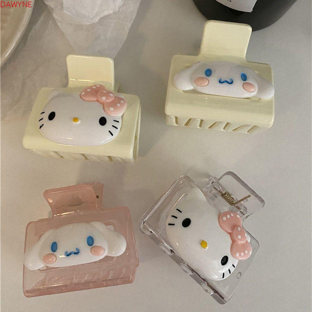 DWAYNE Kẹp Tóc Móng Vuốt Mèo Kitty Melody Cinnamoroll Bằng Acrylic Cho Nữ Giá Đỡ