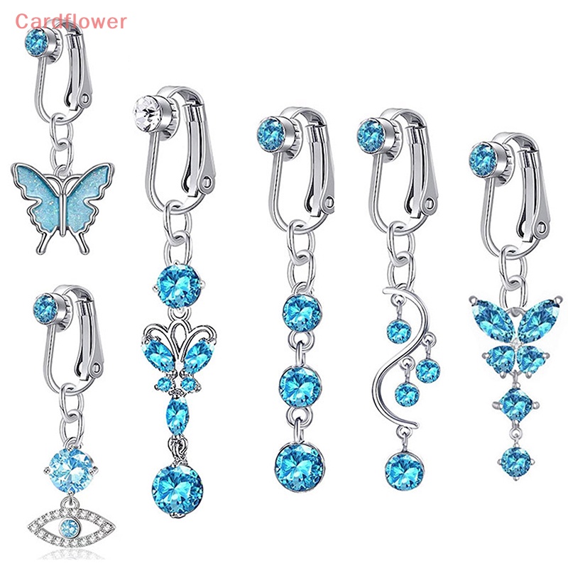 Khuyên Rốn Hình Bướm Đính Đá Zircon Thời Trang Mới Cho Nữ