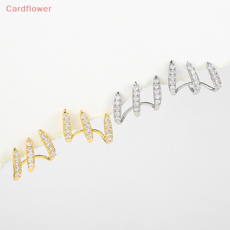 Bông Tai Ba Móng Đính Đá Zircon Thời Trang Dành Cho Nữ