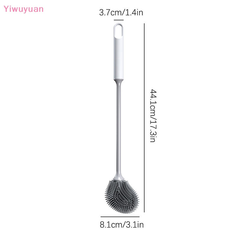 Bộ Bàn Chải Vệ Sinh Toilet Cán Dài Xoay 360 Độ Kèm Giá Đỡ Tiện Dụng