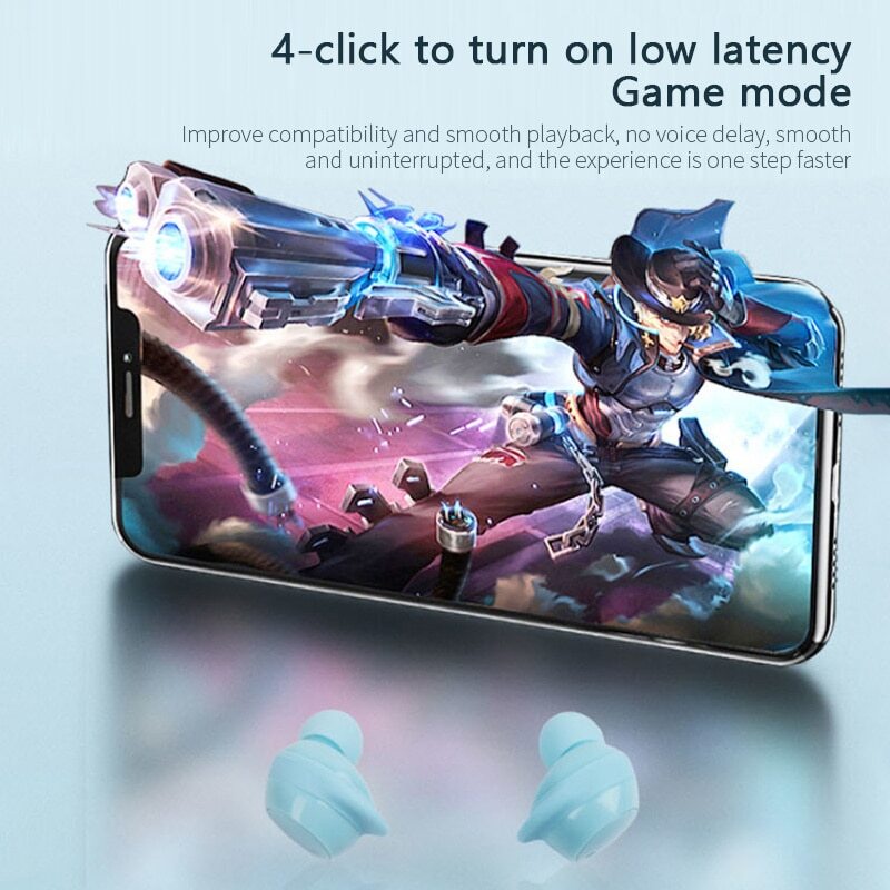 Tai Nghe Không Dây TWS Bluetooth 5.3 Thiết Kế Trái Tim Dễ Thương