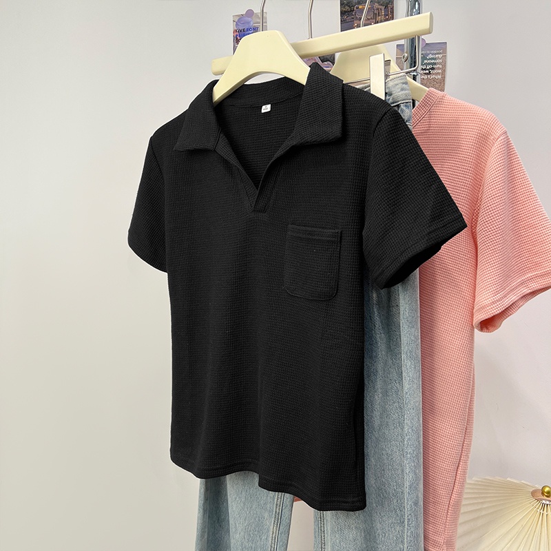 Áo Thun Nữ Ngắn Tay Cổ Chữ V Hở Vai Thời Trang