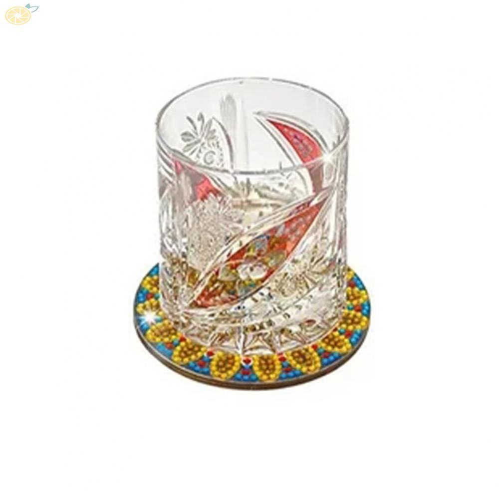 【VARSTR】For Crafting And Sharing Dining Mat 5D Diamond Painting Floral Modern Round