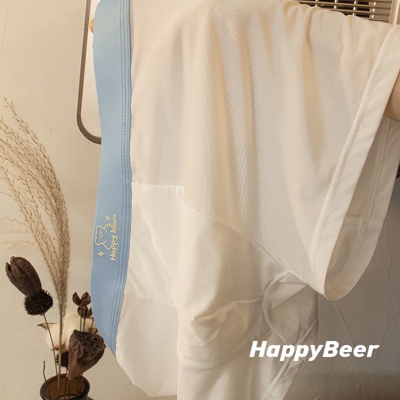 Quần Lót Boxer Vải Lạnh Không Đường May Kháng Khuẩn Thoáng Khí In Hình Gấu Dễ Thương Cho Nam