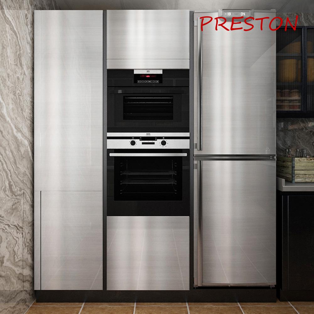 Sticker Dán Tường Chống Dầu Màu Bạc Tự Dính Trang Trí Nhà Bếp