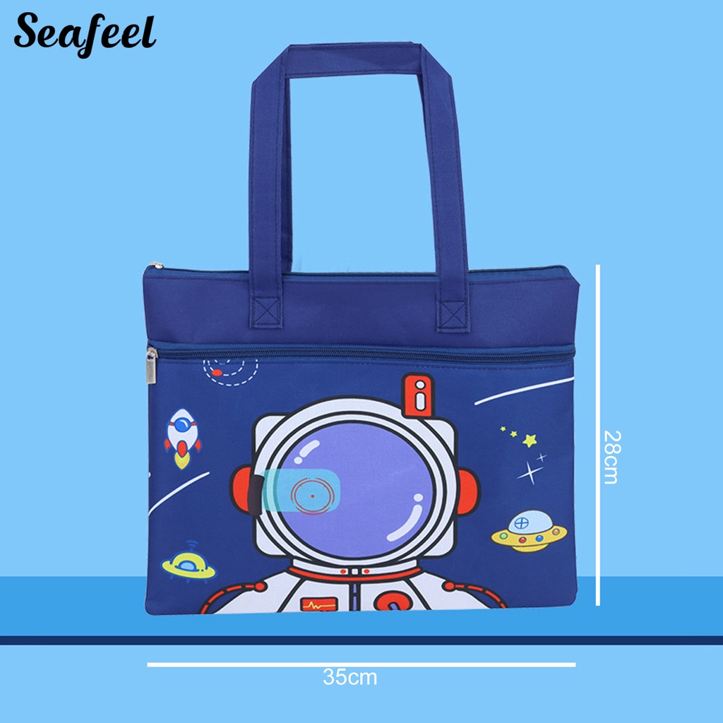 Túi Đựng Tài Liệu Họa Tiết Hoạt Hình Có Khóa Kéo Tiện Dụng