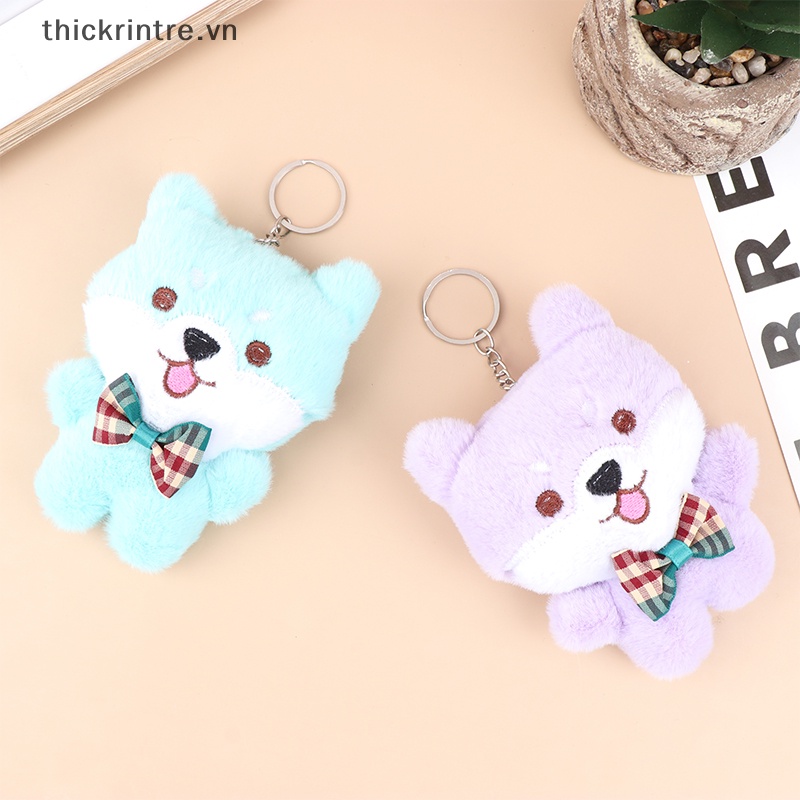 Móc Khóa Hình Chú Chó Shiba Nhồi Bông Đáng Yêu