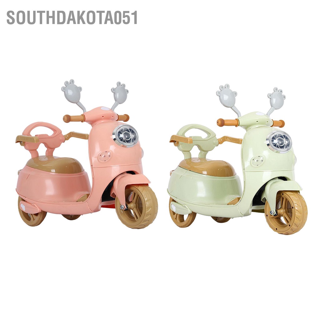 Southdakota051 Xe máy điện trẻ em ba bánh 3 đồ chơi Ô tô cho Bé trai bé gái