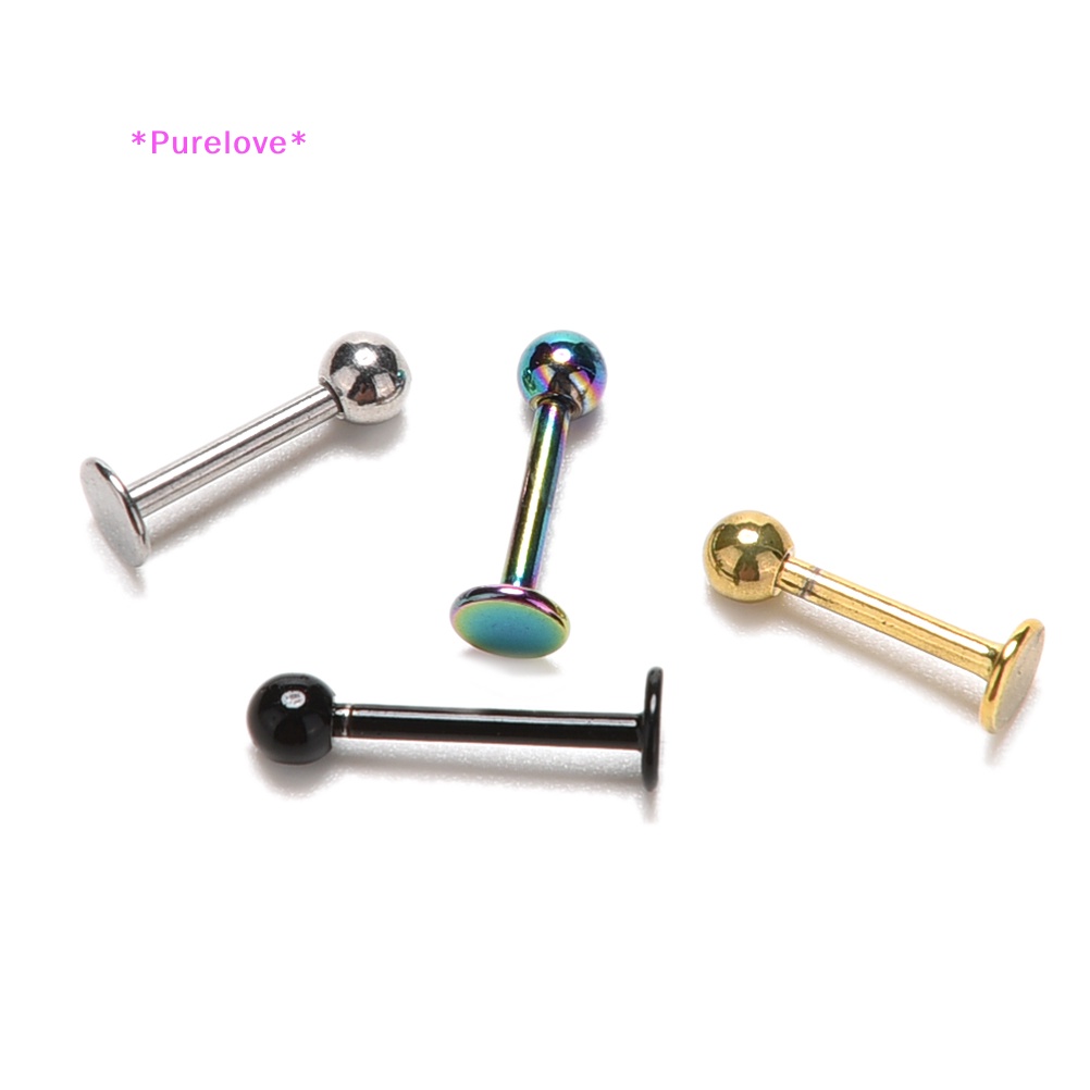 1 X Khuyên Tai / Môi / Sụn Tai / Cơ Thể Hình Tròn Bằng Thép Không Gỉ Mới