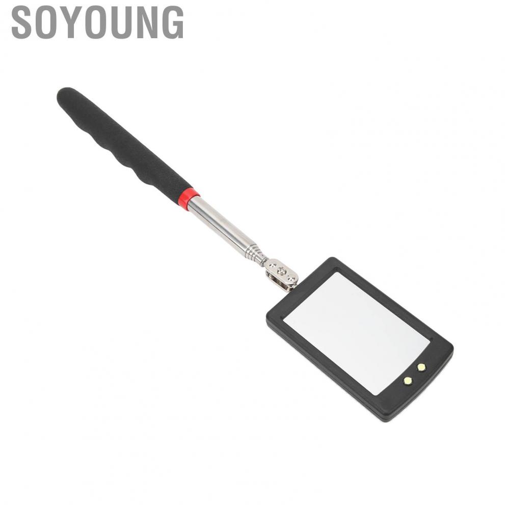 Soyoung Telescopic Inspection Mirror  Lighted 360 Degree Swivel for Automotive Mechanics  Retractable