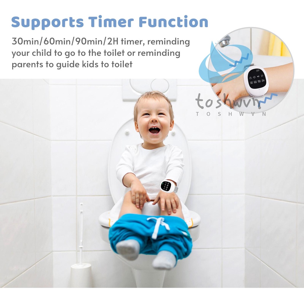 Đồng Hồ Báo Thức Không Dây Tích Hợp Chế Độ Rung 40M / Âm Thanh / Rung + Âm Thanh 30 Phút / 60 Phút / 90 Phút / 2H