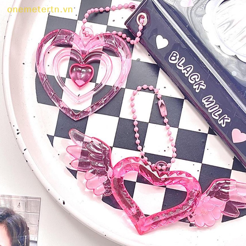 Móc Khóa Hình Trái Tim Rỗng Dùng Trang Trí Album Ảnh Độc Đáo