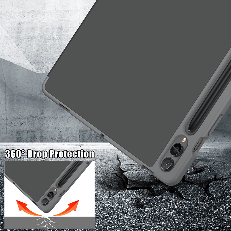 Bao Da Máy Tính Bảng TPU Mềm Có Thể Gấp Gọn Cho Samsung Tab S9 11inch X710 X716B X718U S9 + S9 Plus 12.4inch X810 X816U
