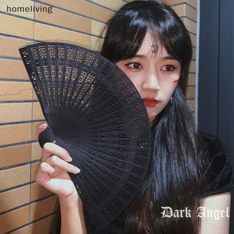 Quạt Xếp Cầm Tay Bằng Tre Chạm Khắc Phong Cách Trung Hoa