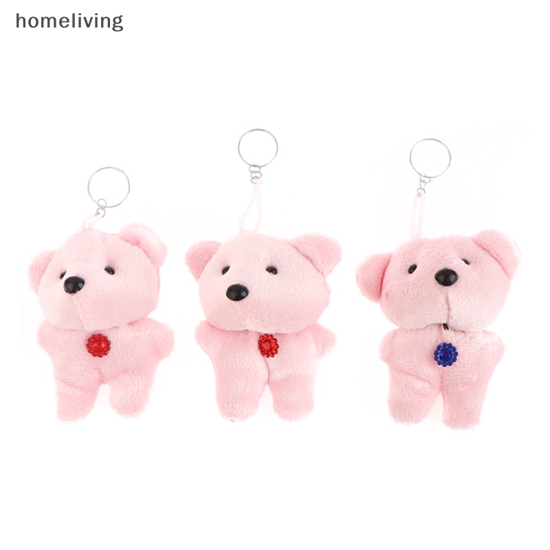 Set 2 Móc Khóa Búp Bê Nhồi Bông Mini 6-10cm Dễ Thương