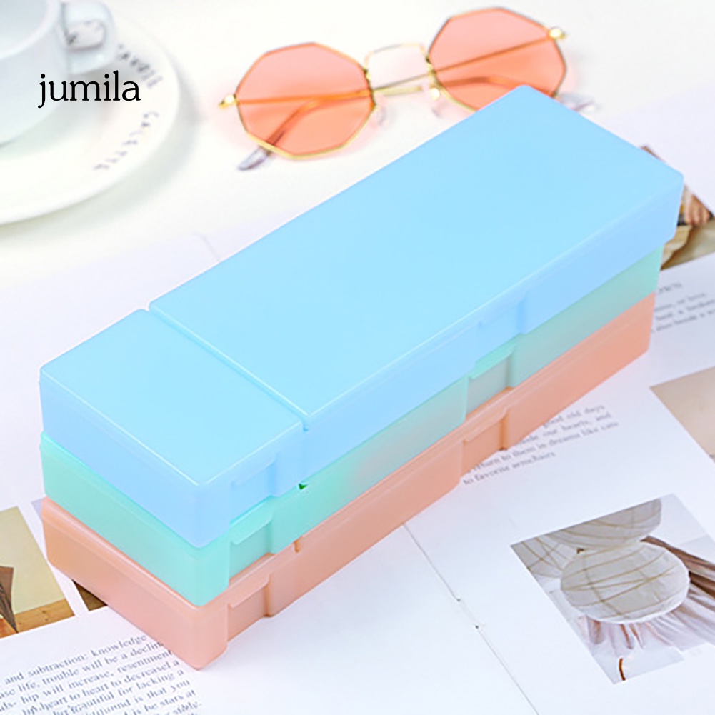 Qr Hộp Đựng Bút Trong Suốt Bằng Nhựa Giá Đỡ