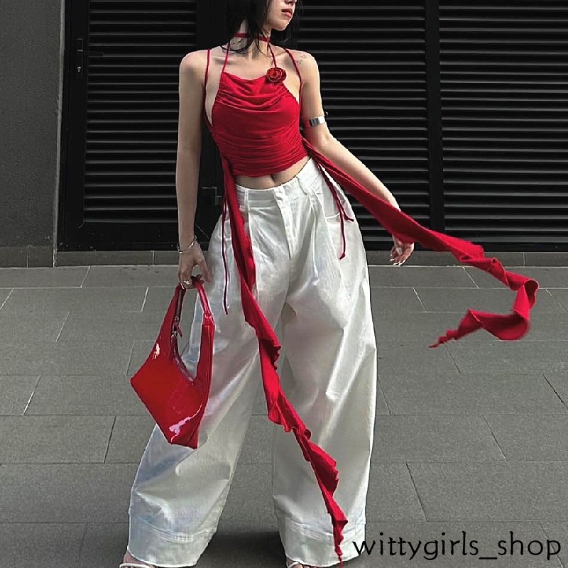 Cửa Hàng Wittygirls_ Shop |Áo Hoa Hai Dây Dáng Ôm Thời Trang Mùa Hè Pháp