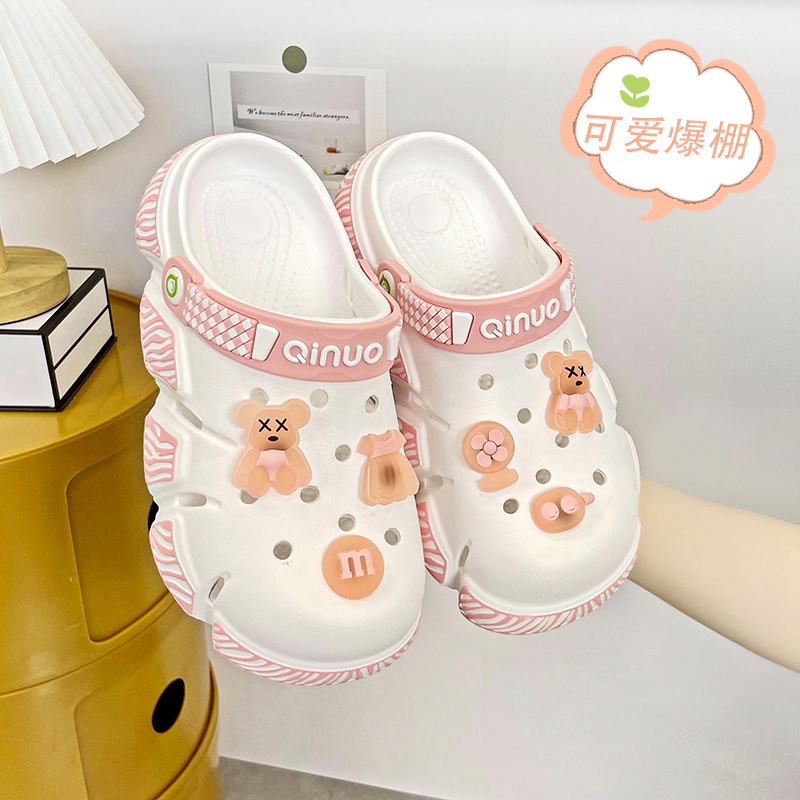Dép crocs bánh mì ICCLEK 32zDDX072604 thoải mái cho nữ