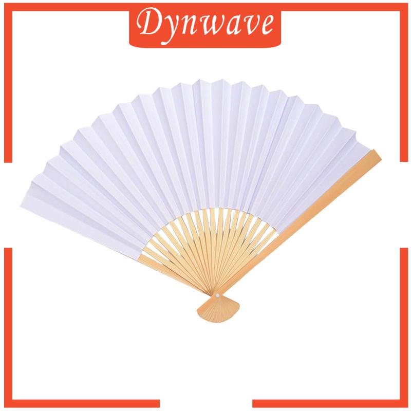 Quạt Giấy Xếp Cầm Tay Màu Trắng Trang Trí Tiệc Cho Bé