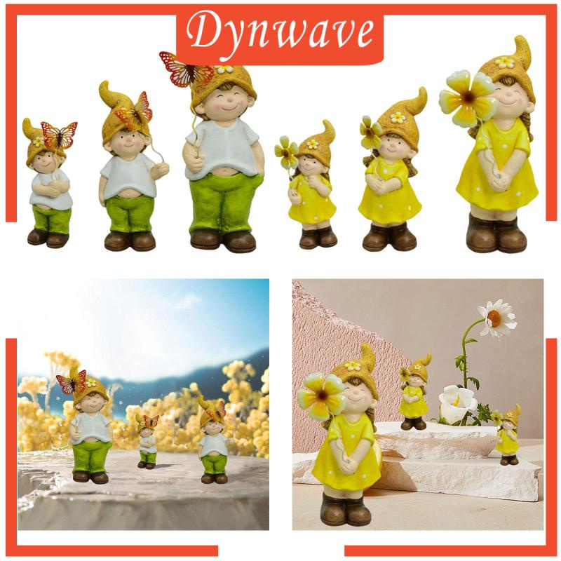 Set 3 Bức Tượng Gnome Trang Trí Nghệ Thuật