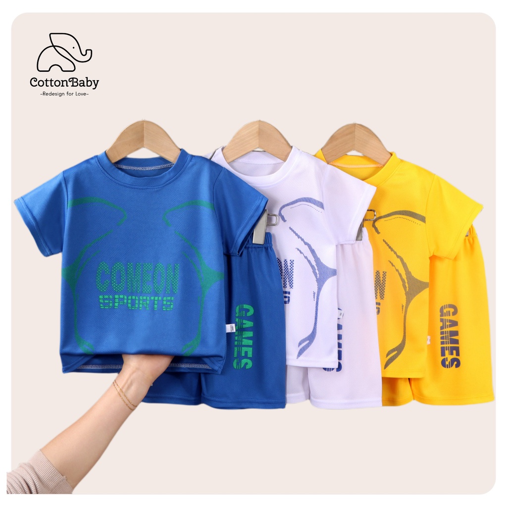 Bộ Đồng Phục Bóng Rổ Tay Ngắn Phối Lưới Khô Thoáng Nhanh Thời Trang Mùa Hè Cho Bé