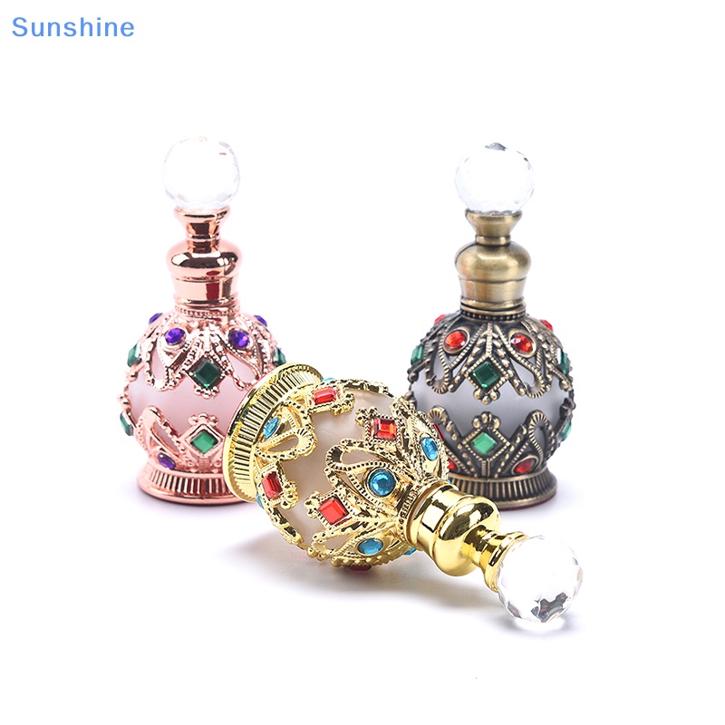 1 Chai Rỗng Bằng Kim Loại Phong Cách Ả Rập Cổ Điển