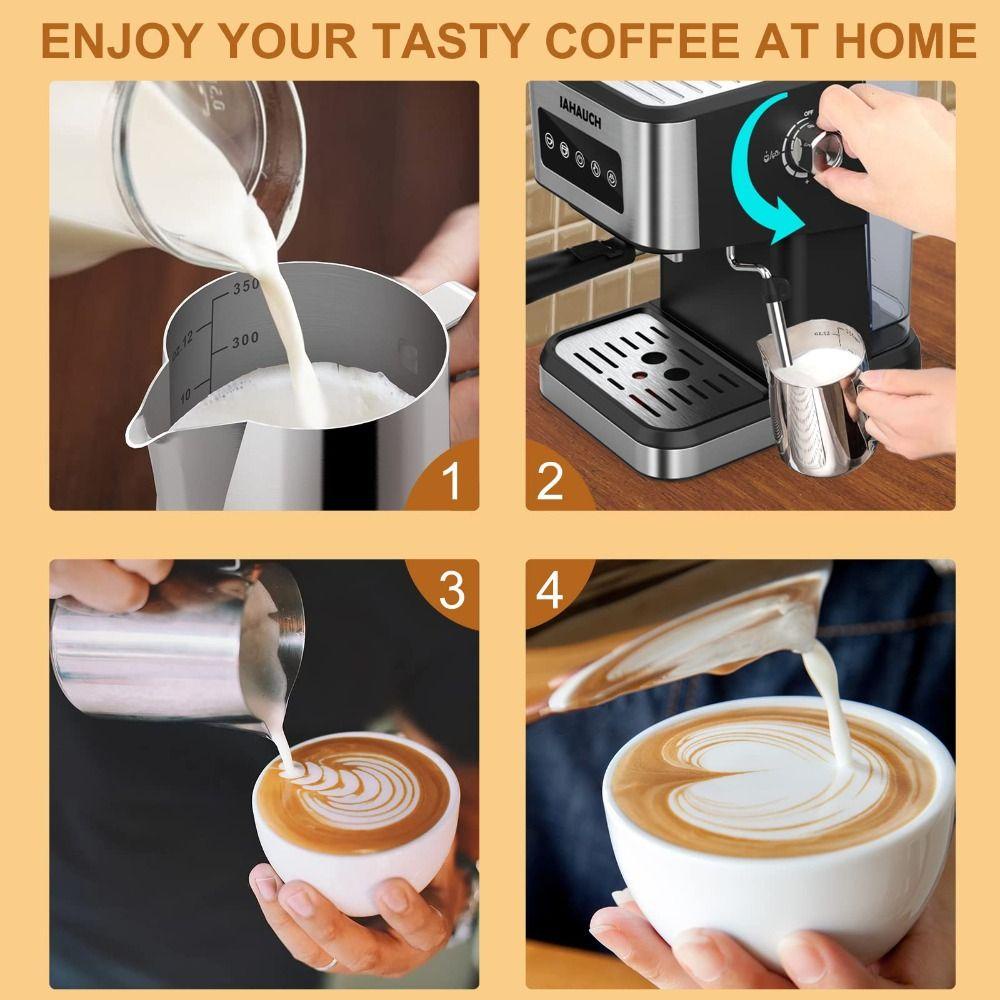 Bộ Cốc Đánh Sữa Espresso 12 Oz / 350Ml Bằng Thép Không Gỉ 12 Oz / 350 Ml