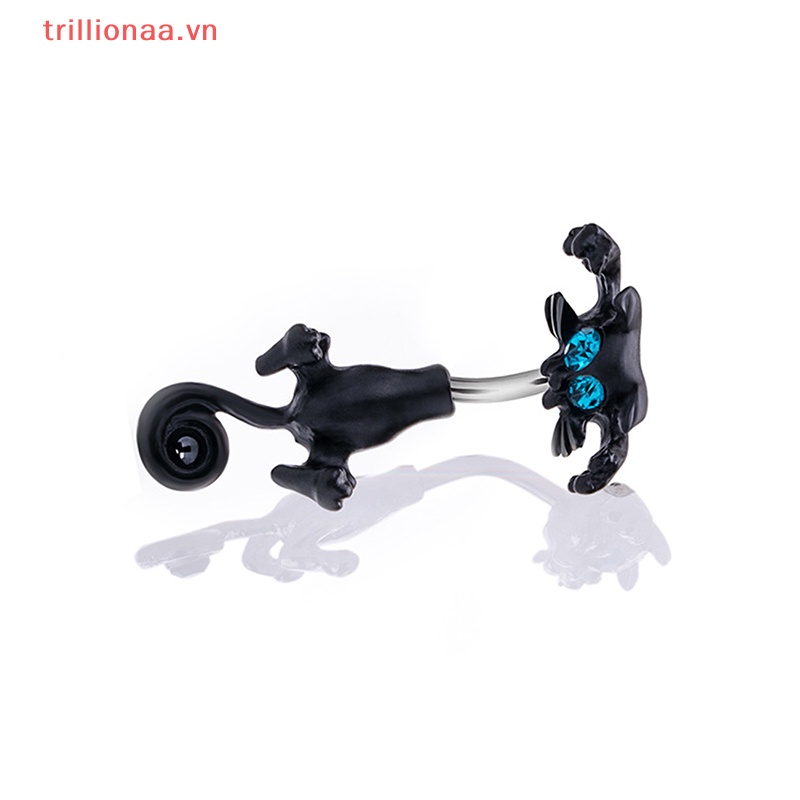 Khuyên Rốn Đính Đá Hình Mèo Phong Cách Vintage Cho Thú Cưng