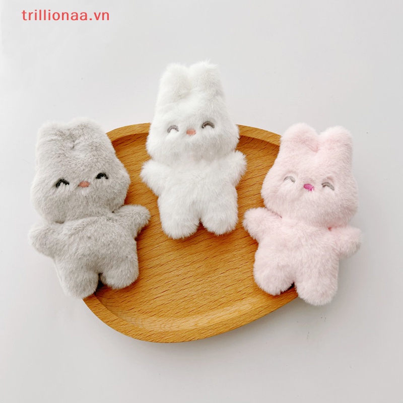 Trillionaa Ghim Cài Áo Vải Lông Thỏ Hoạt Hình Dễ Thương Trang Trí Túi Xách / Tất Quần Áo Mùa Thu Đông