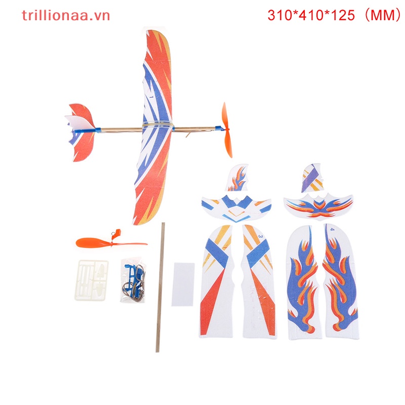 Bộ Mô Hình Máy Bay Trillionaa Bằng Cao Su Đàn Hồi DIY