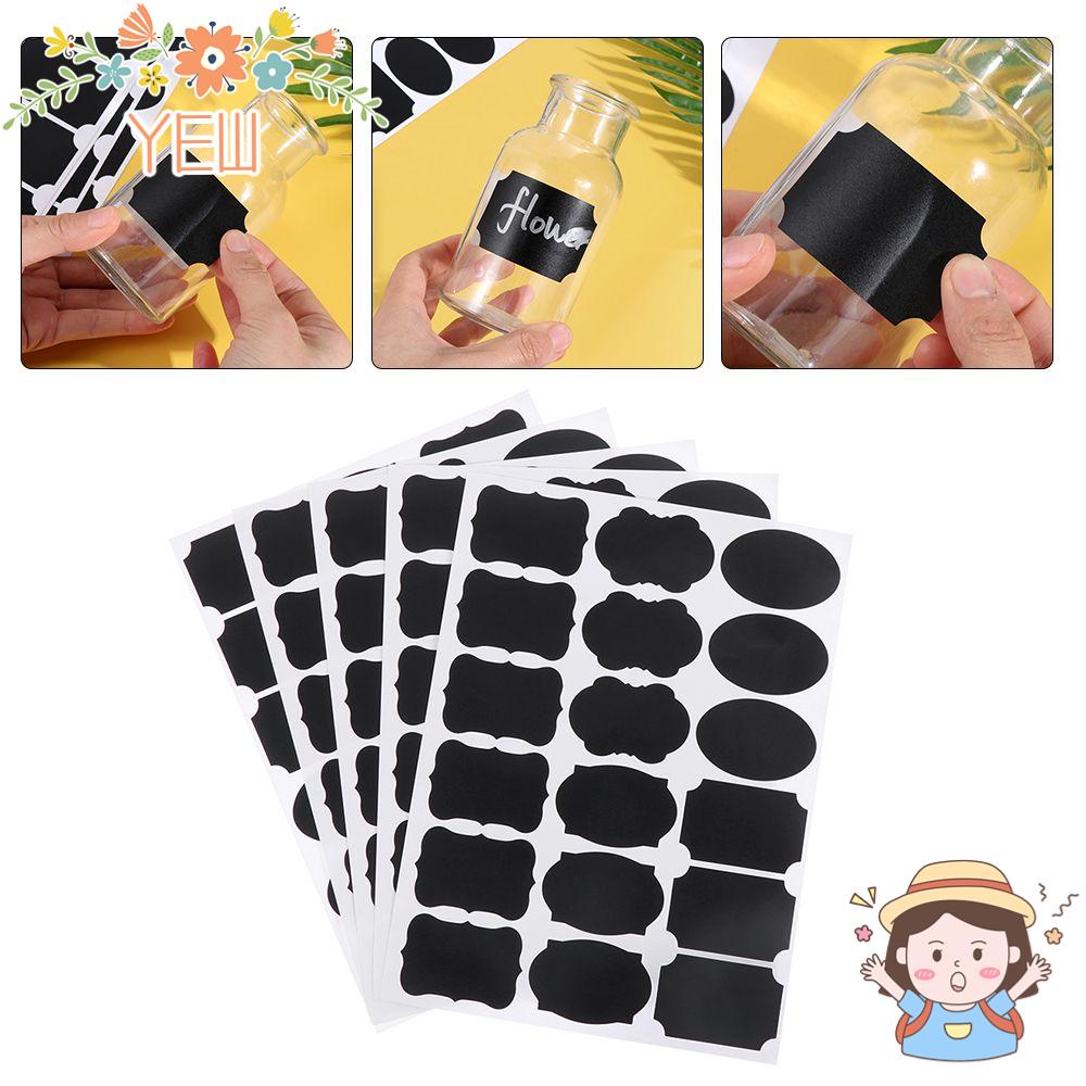 Set 36 / 90 Nhãn Đen Ghi Chú Hũ Gia Vị Tiện Dụng