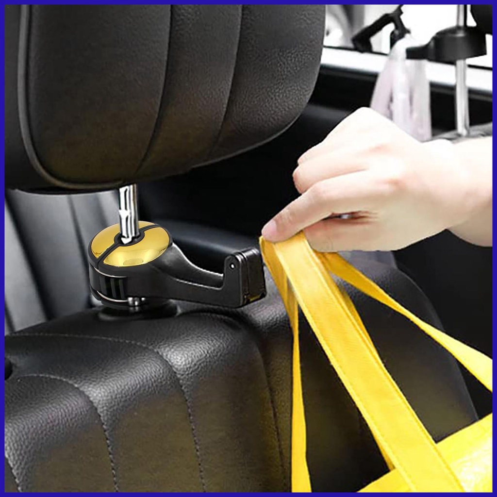 Móc Treo Đồ 2 Trong 1 Gắn Ghế Ngồi Xe Hơi Kèm Giá Đỡ Điện Thoại Tiện Dụng