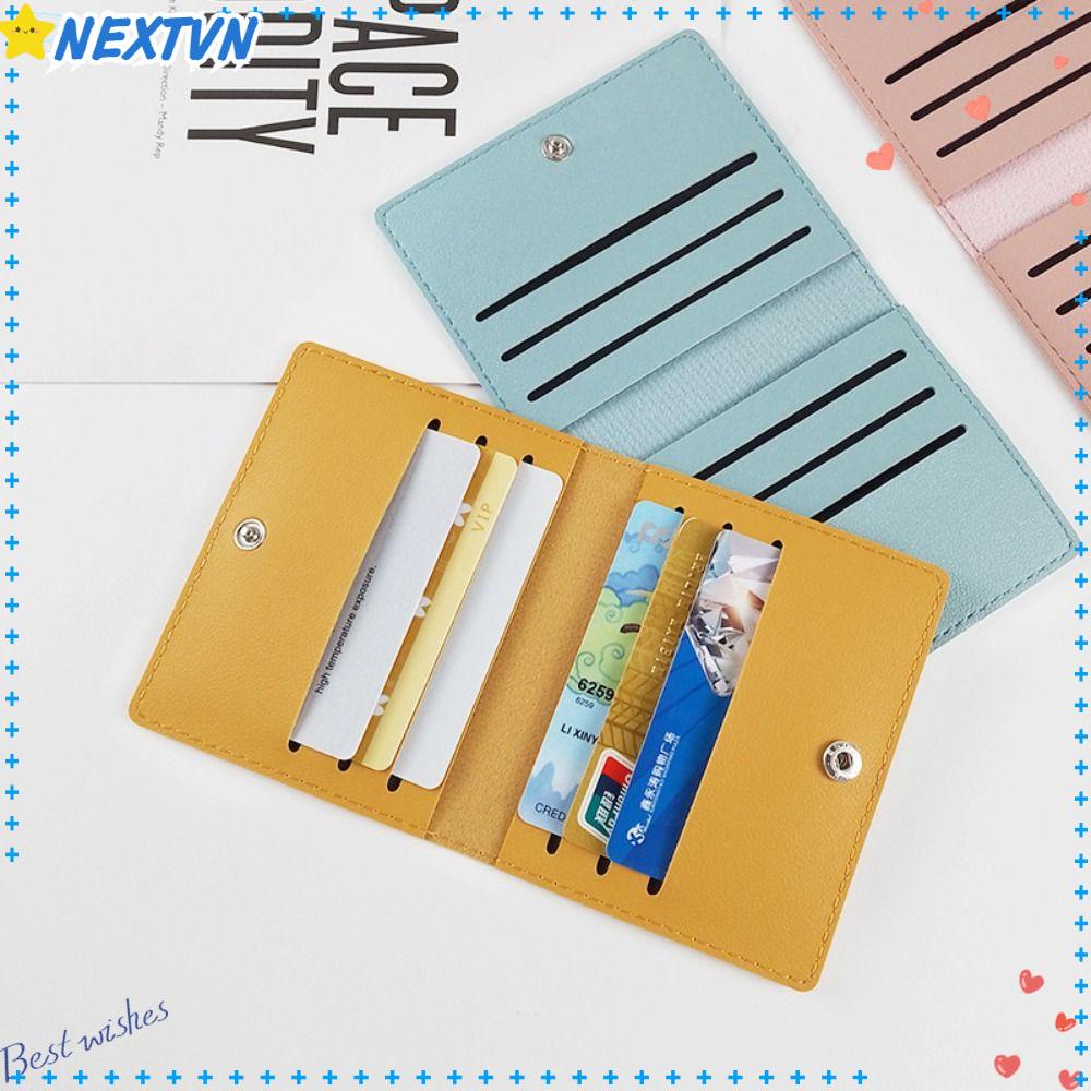 Ví Da PU Siêu Mỏng Đựng Thẻ Xe Buýt Tiện Dụng