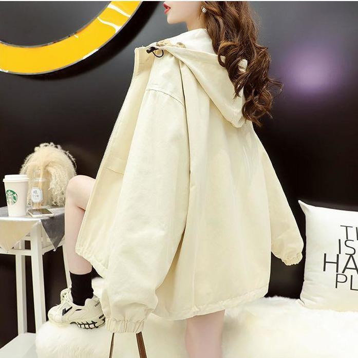 Áo Khoác Hai Mặt In Hình Gấu Phong Cách Hàn Quốc Thời Trang Xuân Thu Cho Nữ