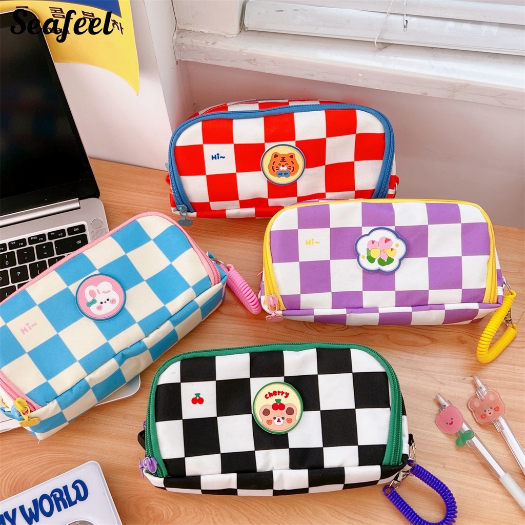 Túi Đựng Bút Chì Dày Dặn Chống Bụi Dễ Dàng Truy Cập Họa Tiết Biển