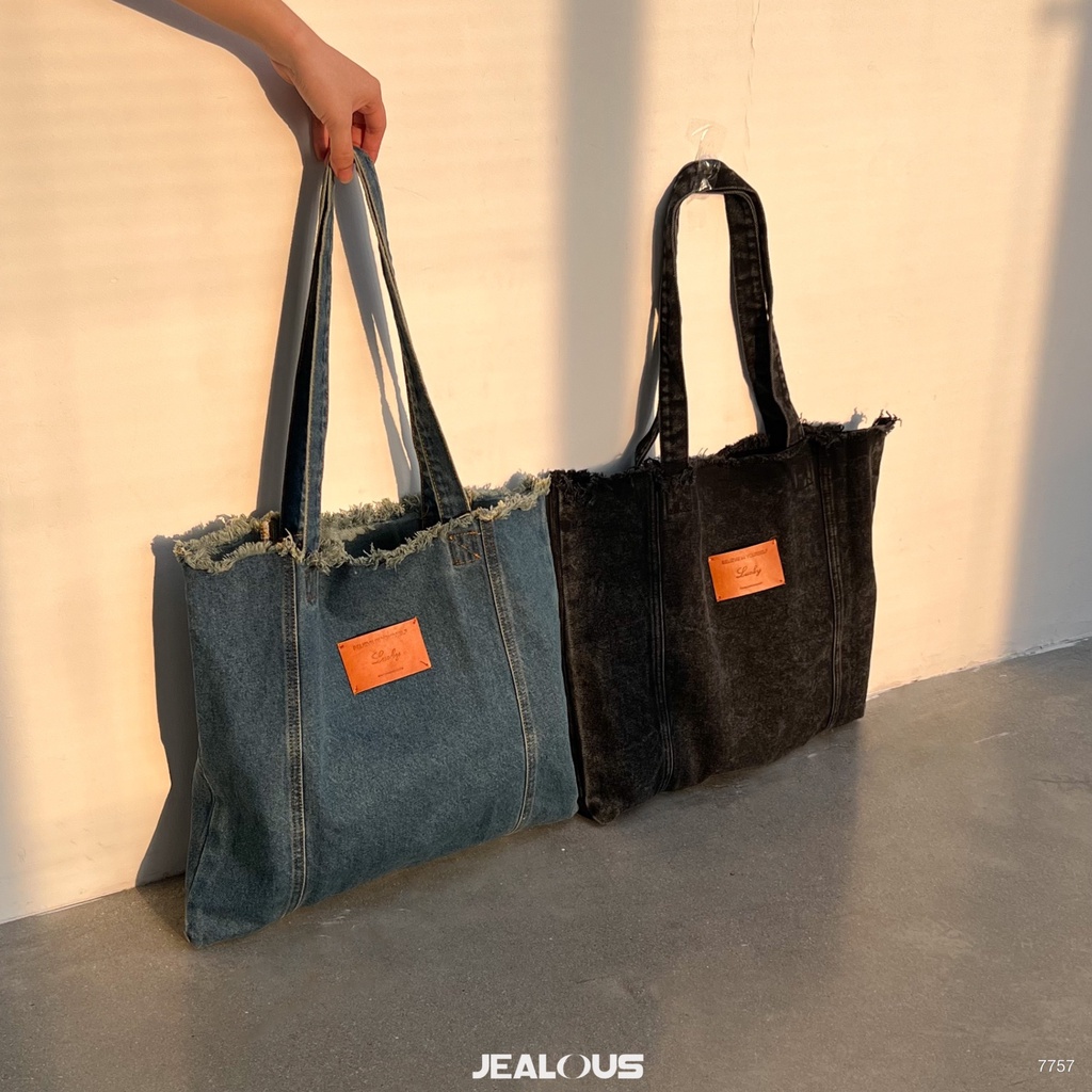 Túi tote denim lucky - 7757